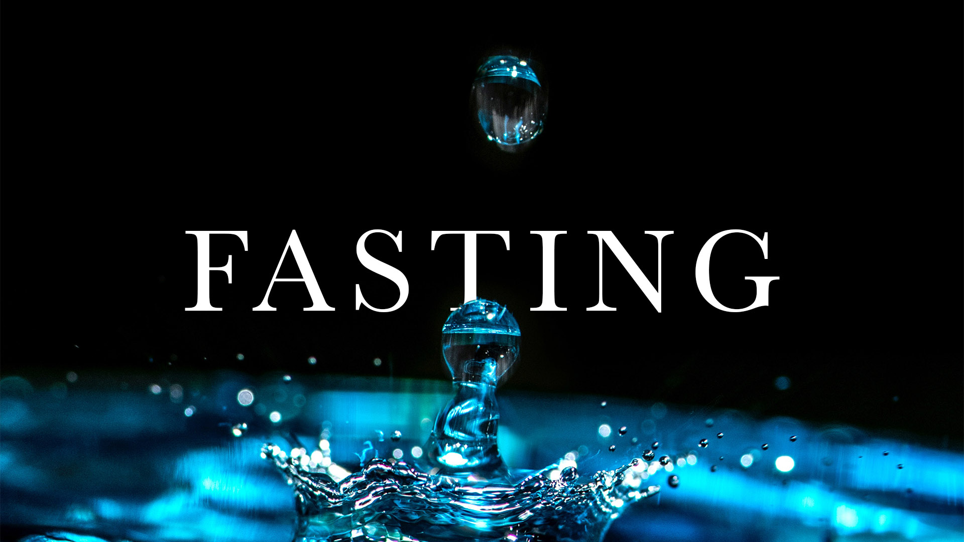 Fasting Banner - Picture of Water Splash