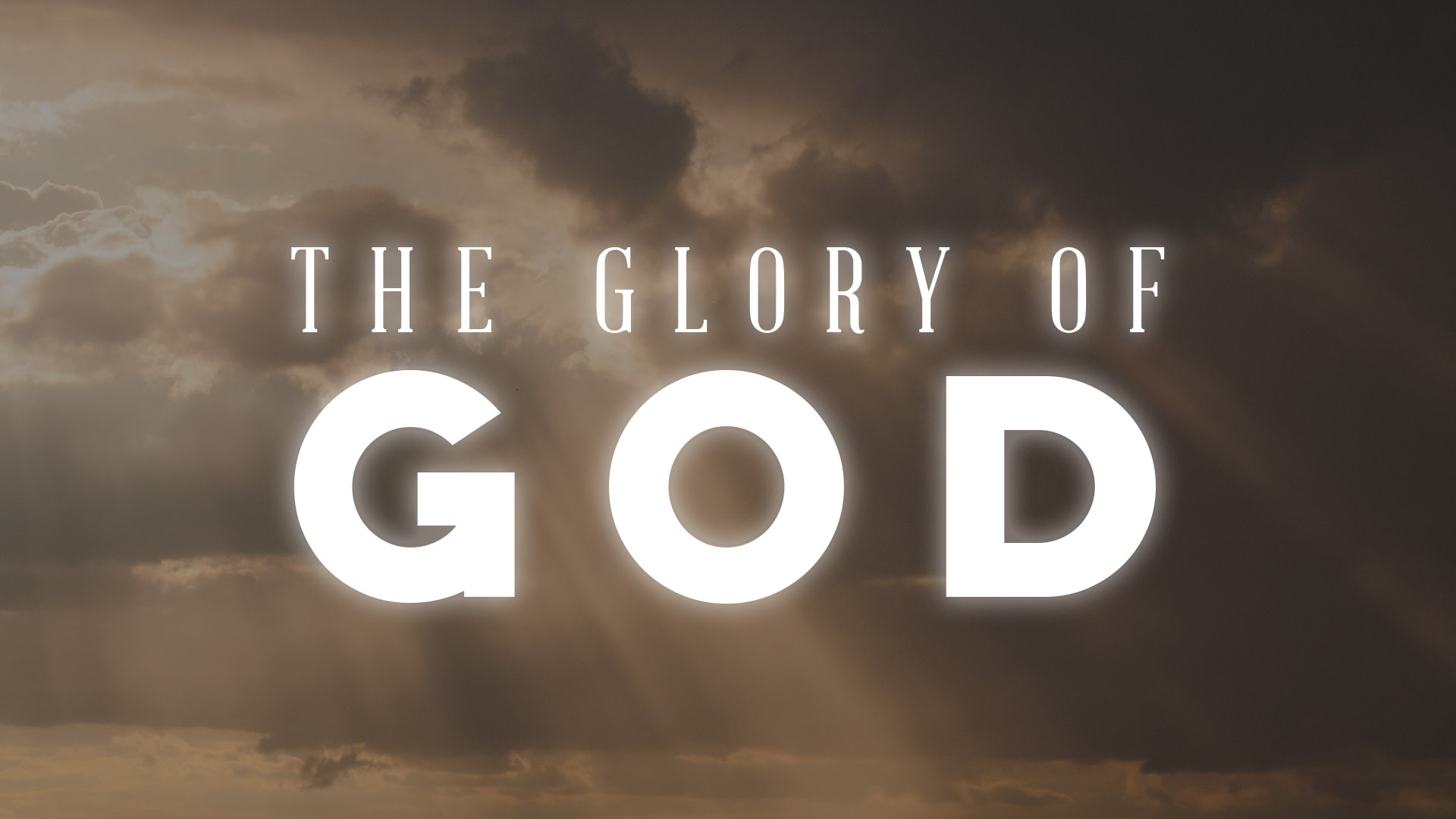 The Glory of God Banner - Picture of Skyline with Clouds